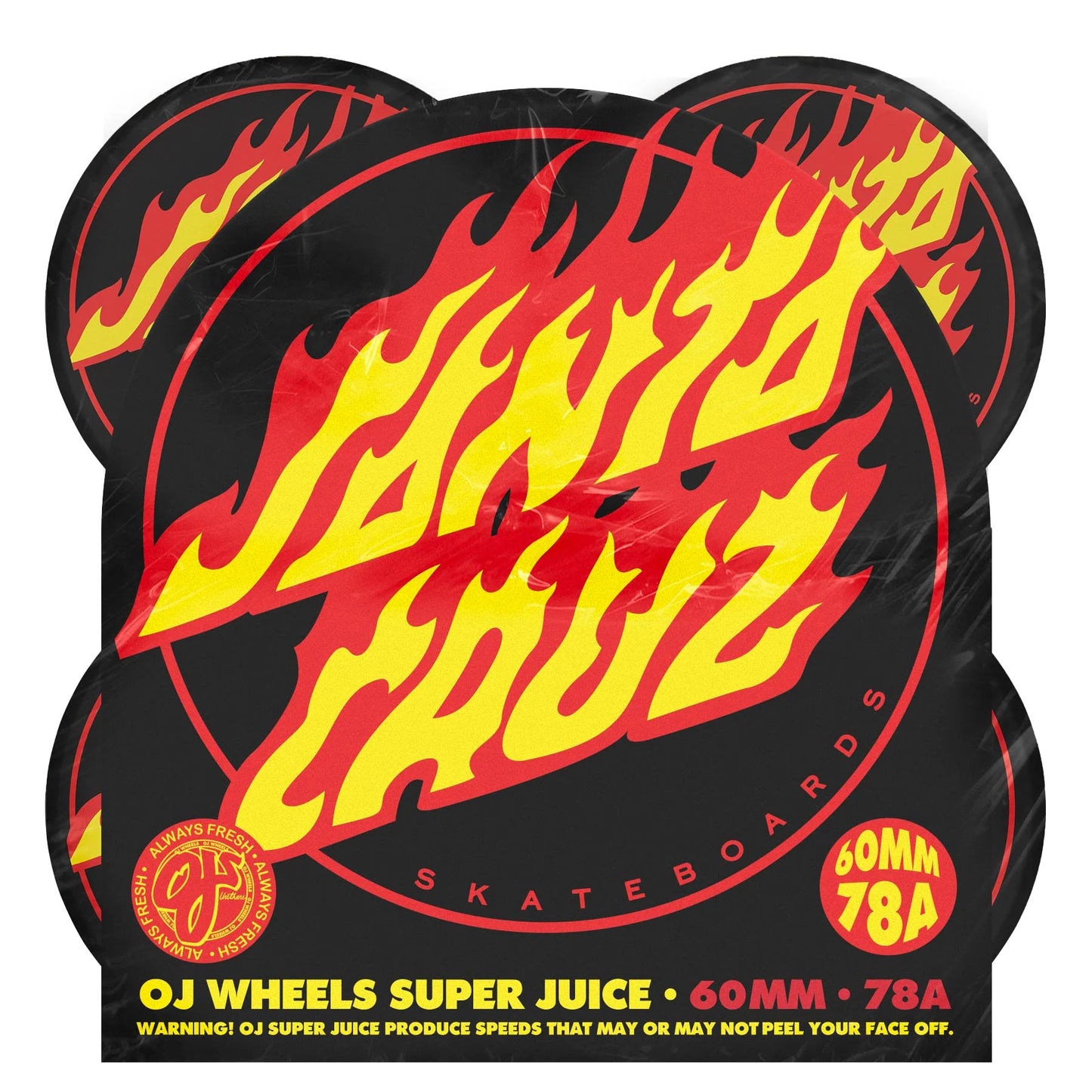 OJ Super Juice Flame Dot Black 78a OJ Wheels