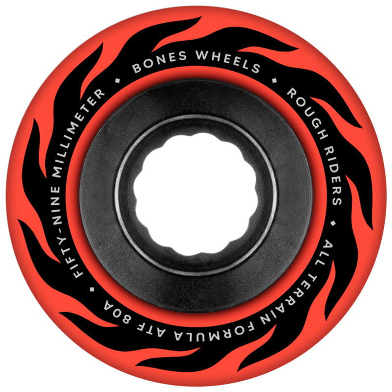 Bones ATF Rough Riders Eternal Flame 80a Wheels Red