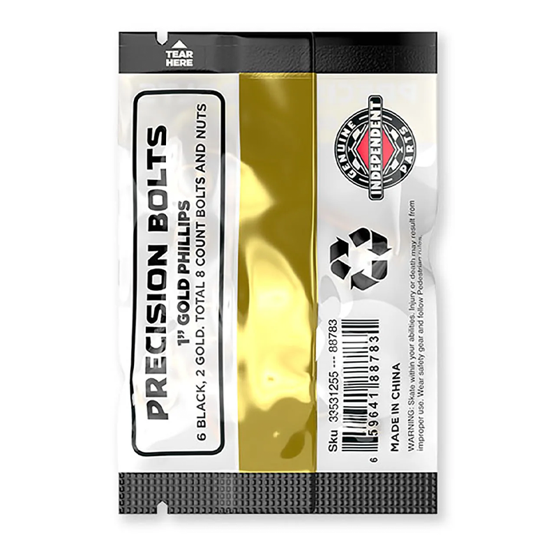 Independent Genuine Parts Black/Gold Phillips Hardware 1"