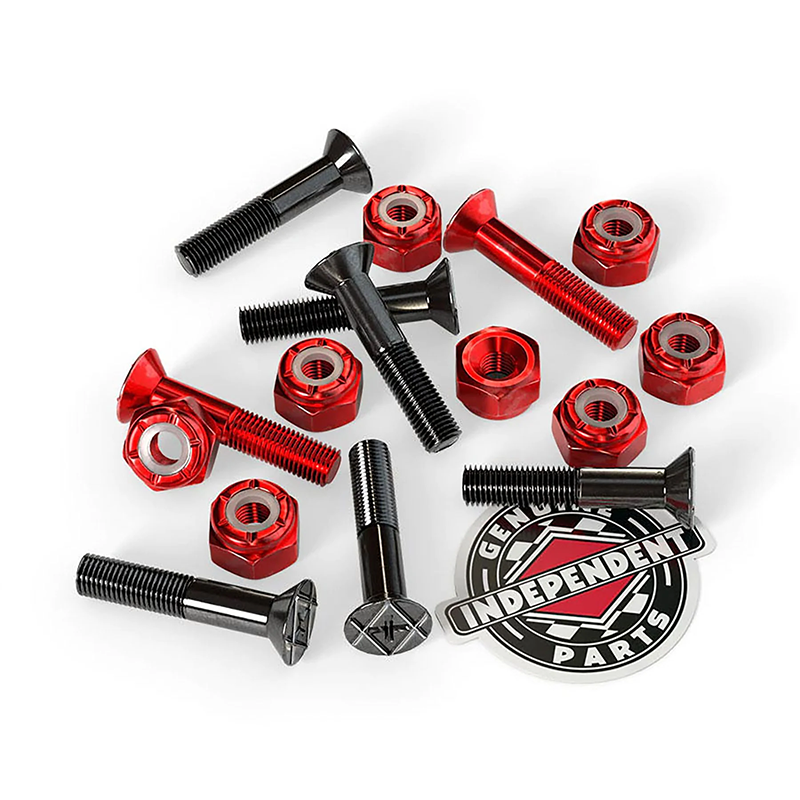Independent Genuine Parts Black/Red Phillips Hardware 1"