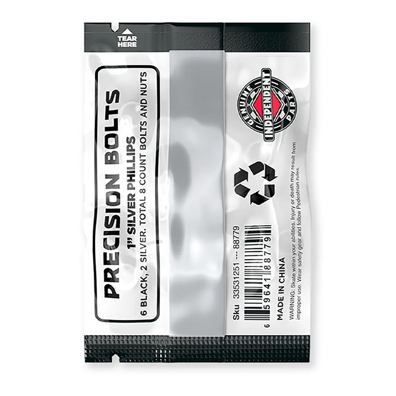Independent Genuine Parts Black/Silver Phillips Hardware 1"