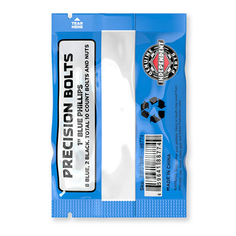 Independent Genuine Parts Blue/Black Phillips Hardware 1"
