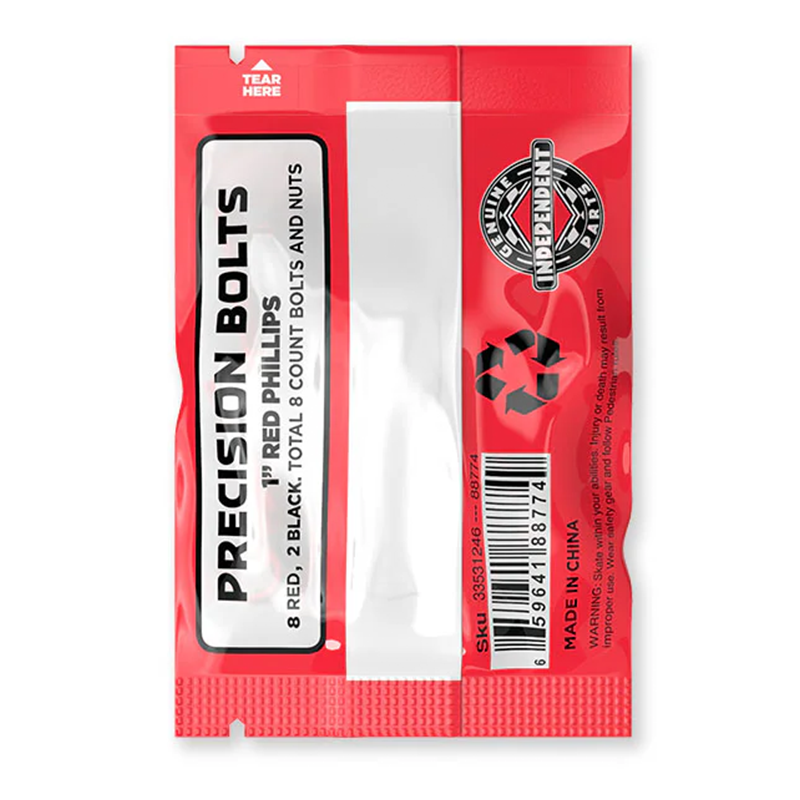 Independent Genuine Parts Red/Black Phillips Hardware 1"