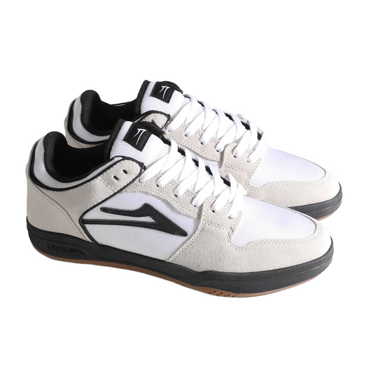 Lakai Telford Low White Suede Cordura Black