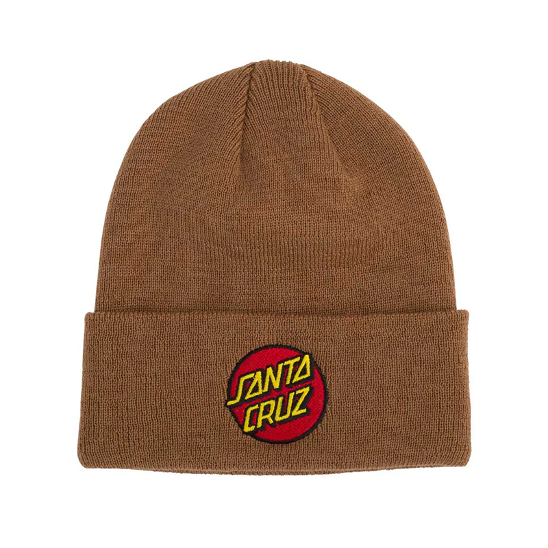 Classic Dot Beanie Long Shoreman Hat Brown Sugar OS