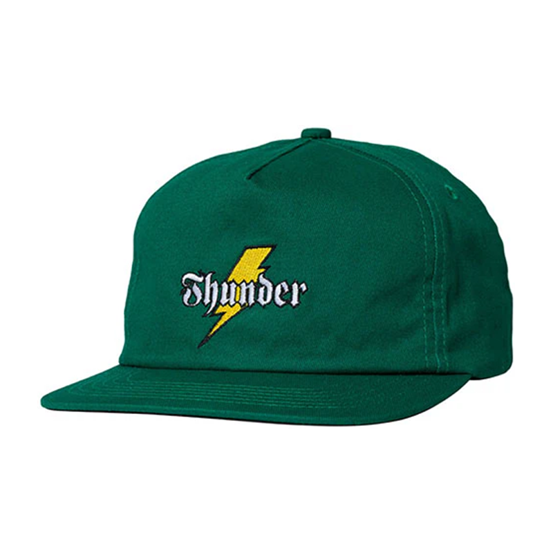 Thunder Bolt Script Snapback Hat Teal