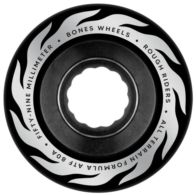 Bones ATF Rough Riders Eternal Flame 80a Wheels Black