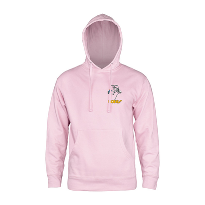 Powell Peralta Skateboard Skeleton Hooded Sweatshirt Light Pink