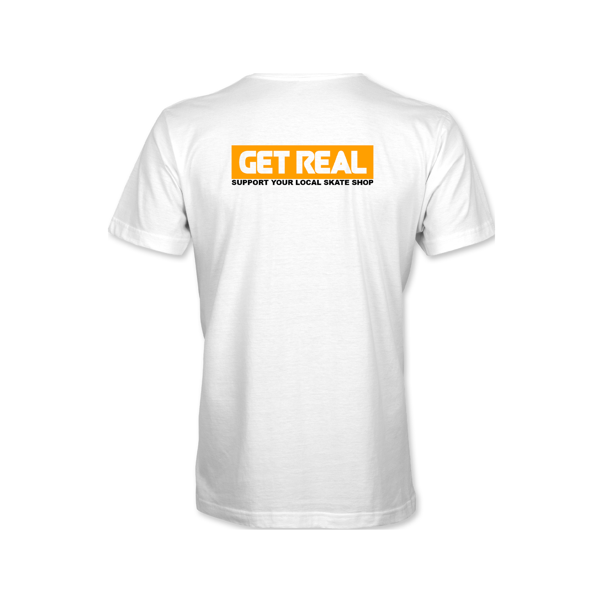 Get Real Support Tee - White/Orange