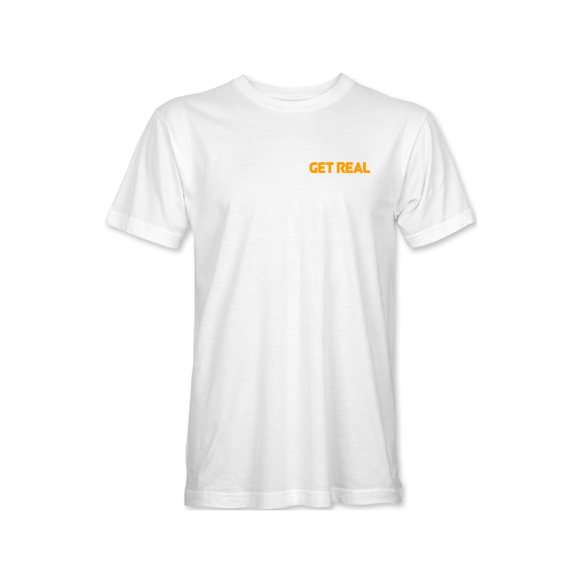 Get Real Support Tee - White/Orange