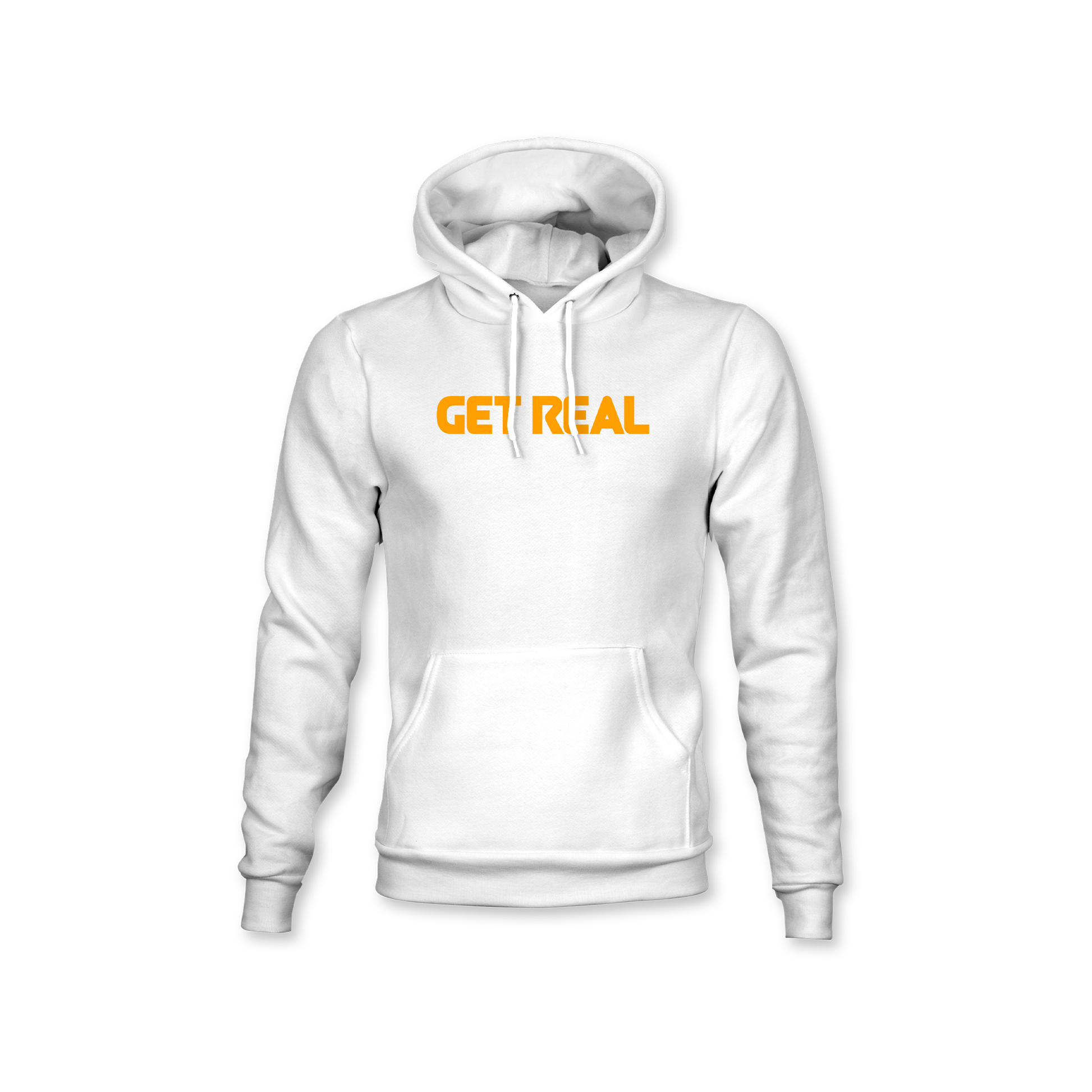 Get Real Team Hoodie - White/Orange