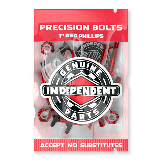 Independent Genuine Parts Red/Black Phillips Hardware 1"