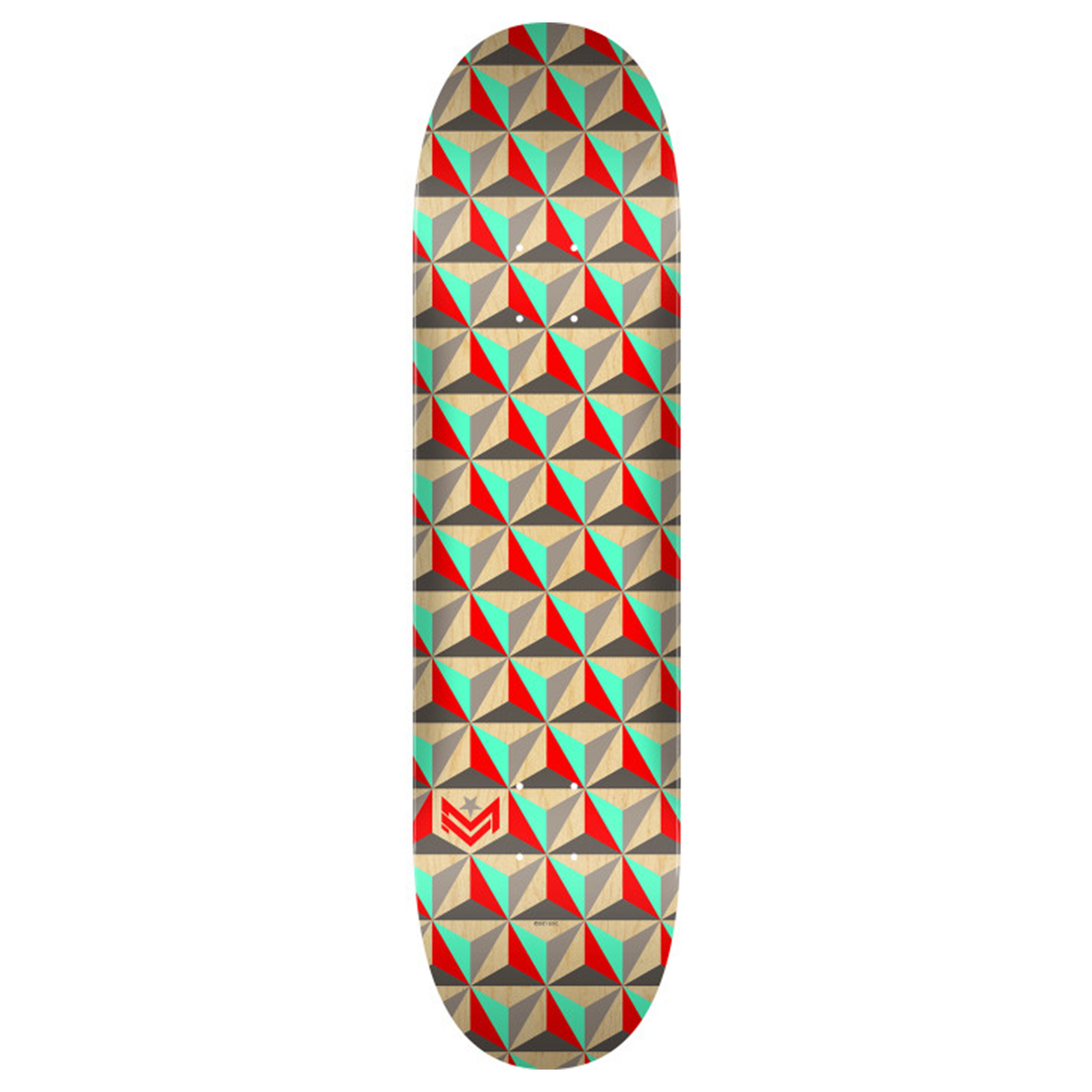 Mini Logo Pattern Tri Deck Mini - 7.5