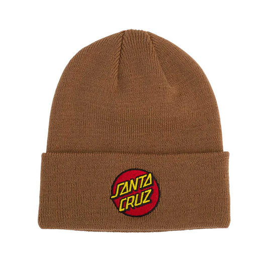 Classic Dot Beanie Long Shoreman Hat Brown Sugar OS