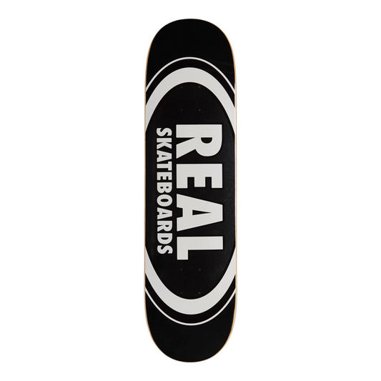 Real Team Classic Oval Black Deck - 8.25