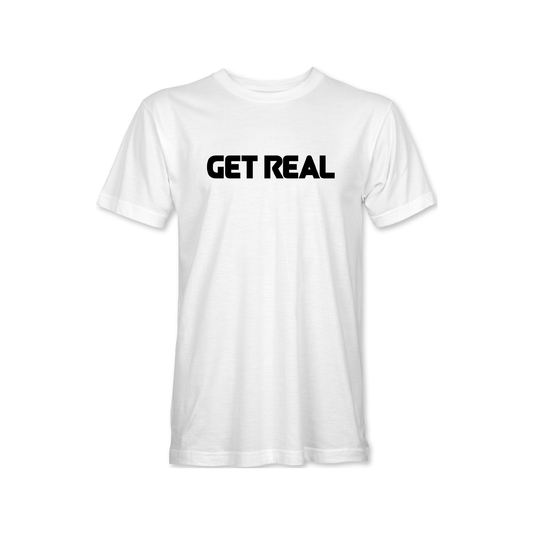 Get Real Team Tee - White/Black