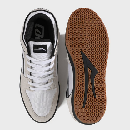 Lakai Telford Low White Suede Cordura Black