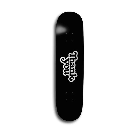 Thank You Logo Deck Black - 8.25