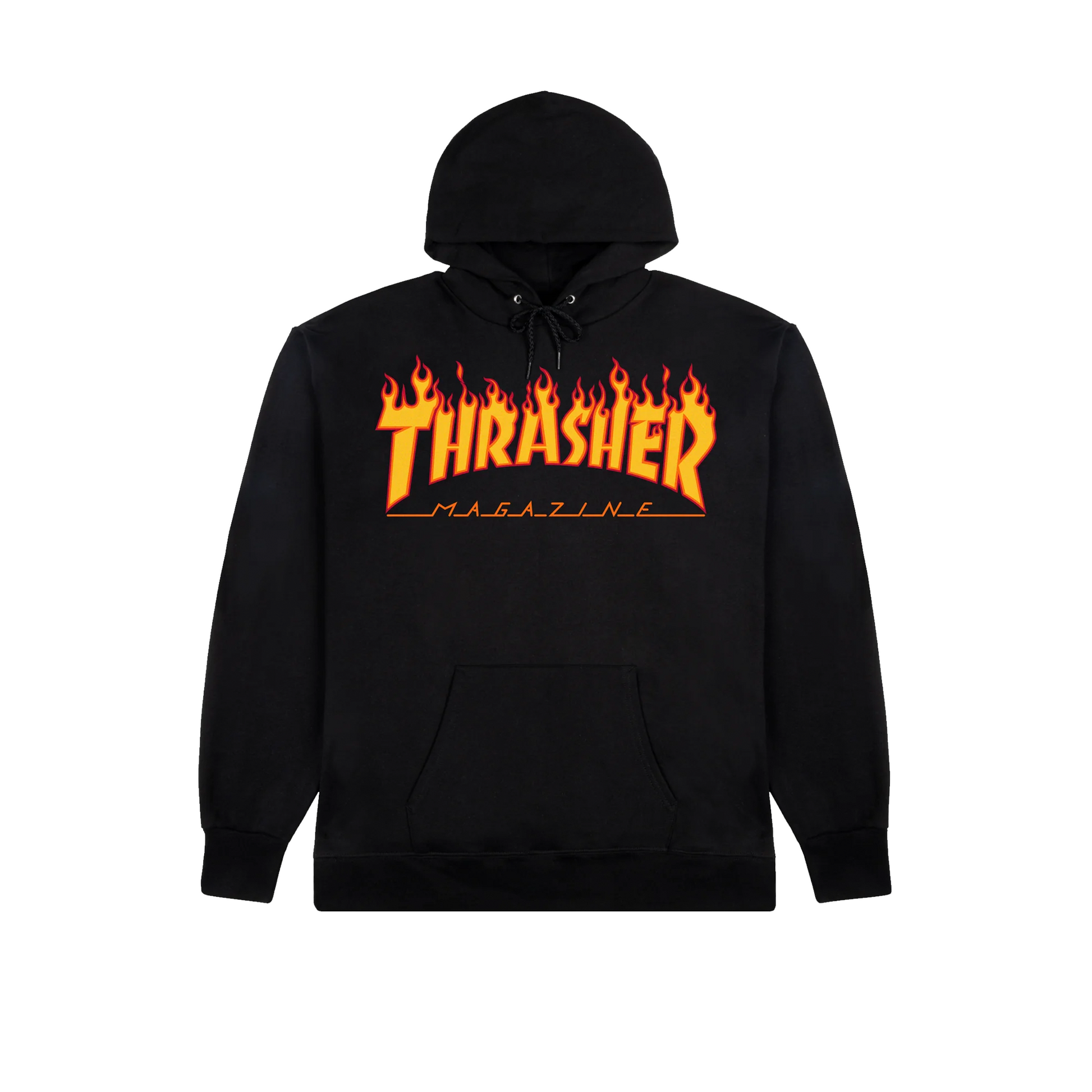 Thrasher Flame Black Hoodie