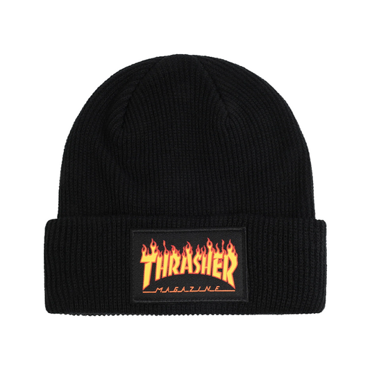 Thrasher Flame Patch Beanie
