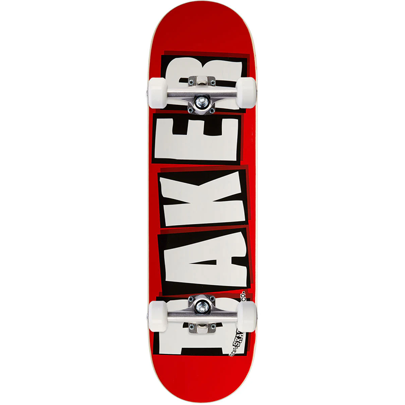Baker Brand Logo White Complete 8.0