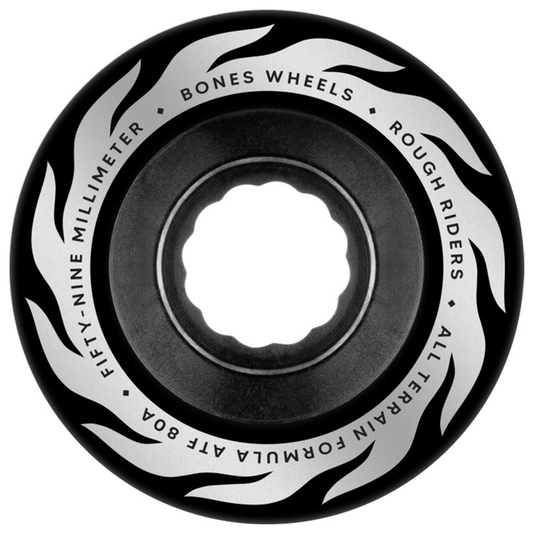 Bones ATF Rough Riders Eternal Flame 80a Wheels Black
