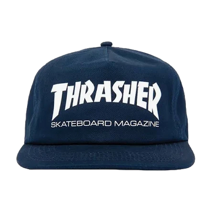 THRASHER SKATE MAG SNAPBACK HAT NAVY/WHITE [verified-image:6da9d29d9ca2522c86e791d6fa424d78640b51c7ec52444c04bc888343f3da50]