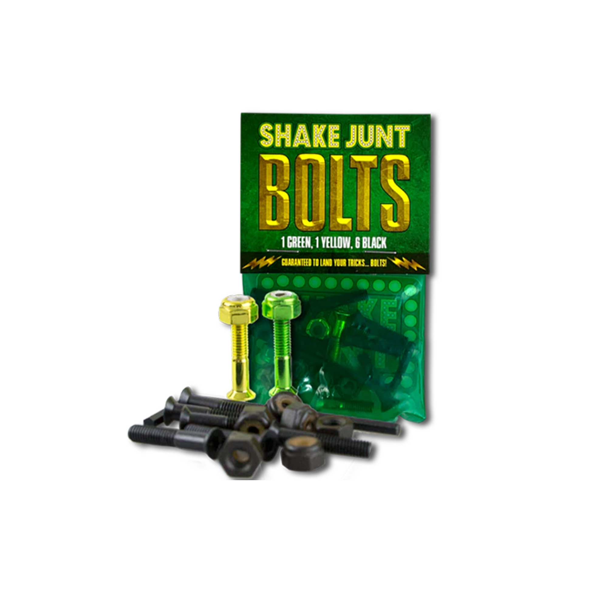 Shake Junt Bag-O-Bolts 1in Allen Hardware 1 Green/1 Yellow