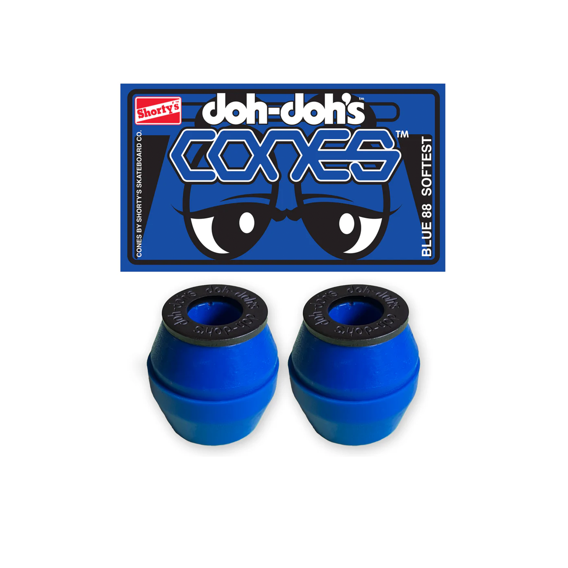 Shorty's Bushings Doh Doh's Cones Blue - 88A Softest