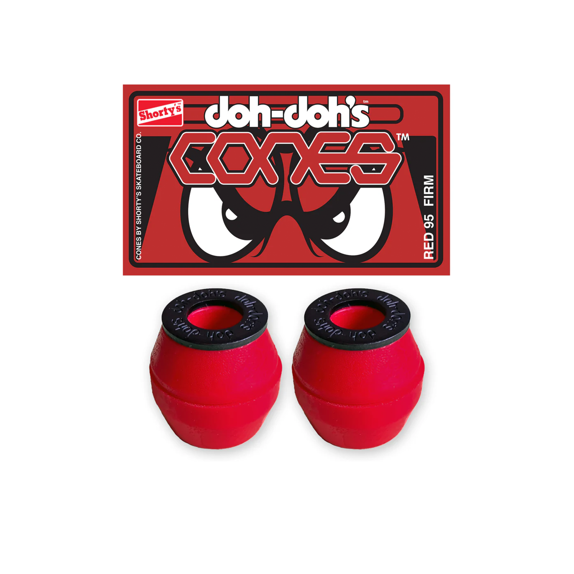 Shorty's Bushings Doh Doh's Cones Red - 95A Firm