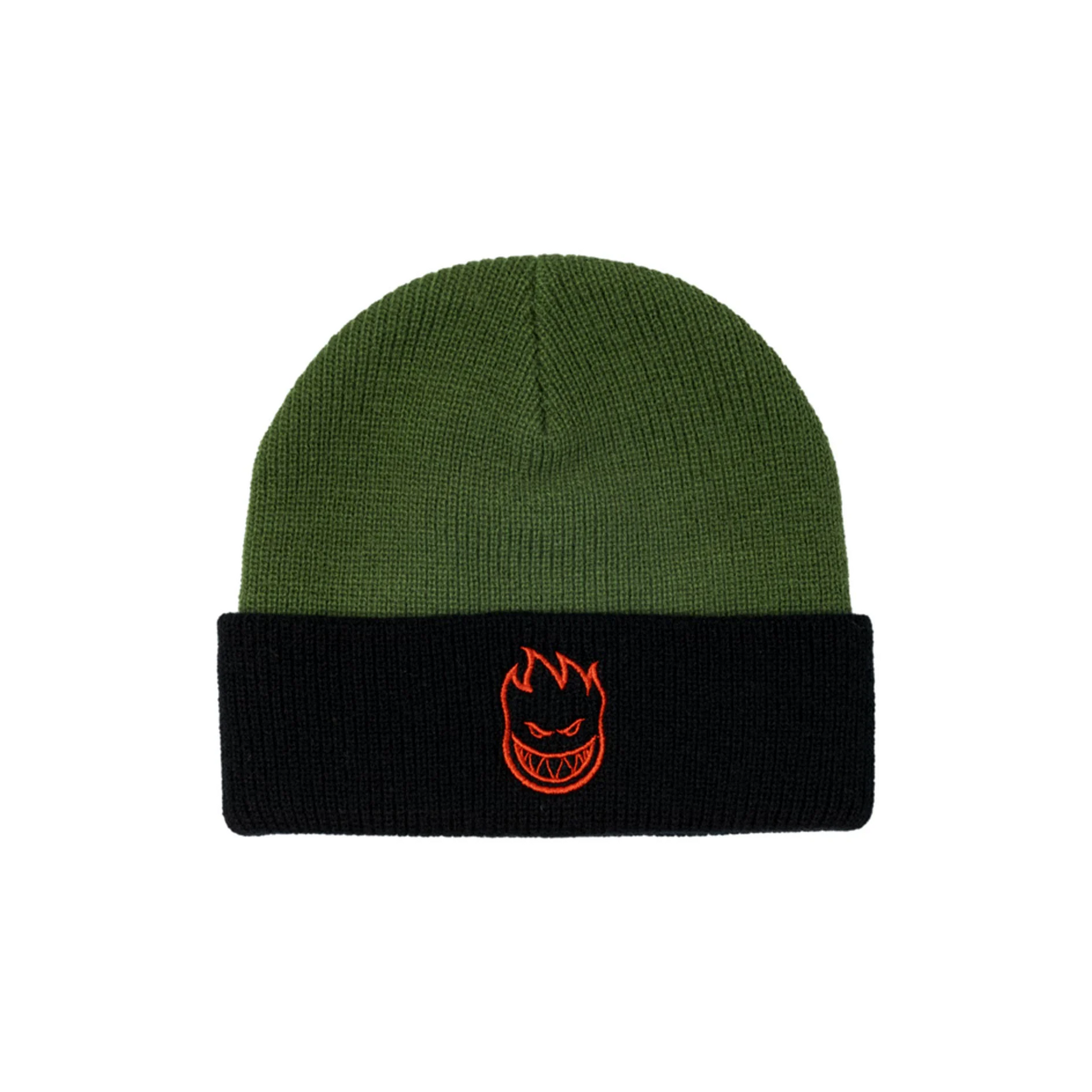 Spitfire Bighead Cuff Beanie - Olive/Black