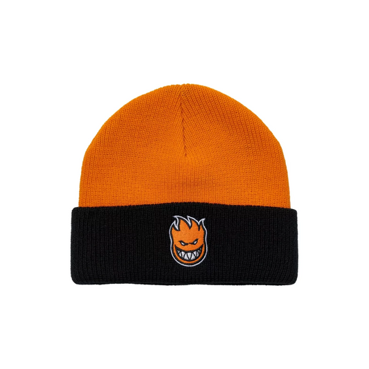 Spitfire Bighead Cuff Beanie - Black/Orange