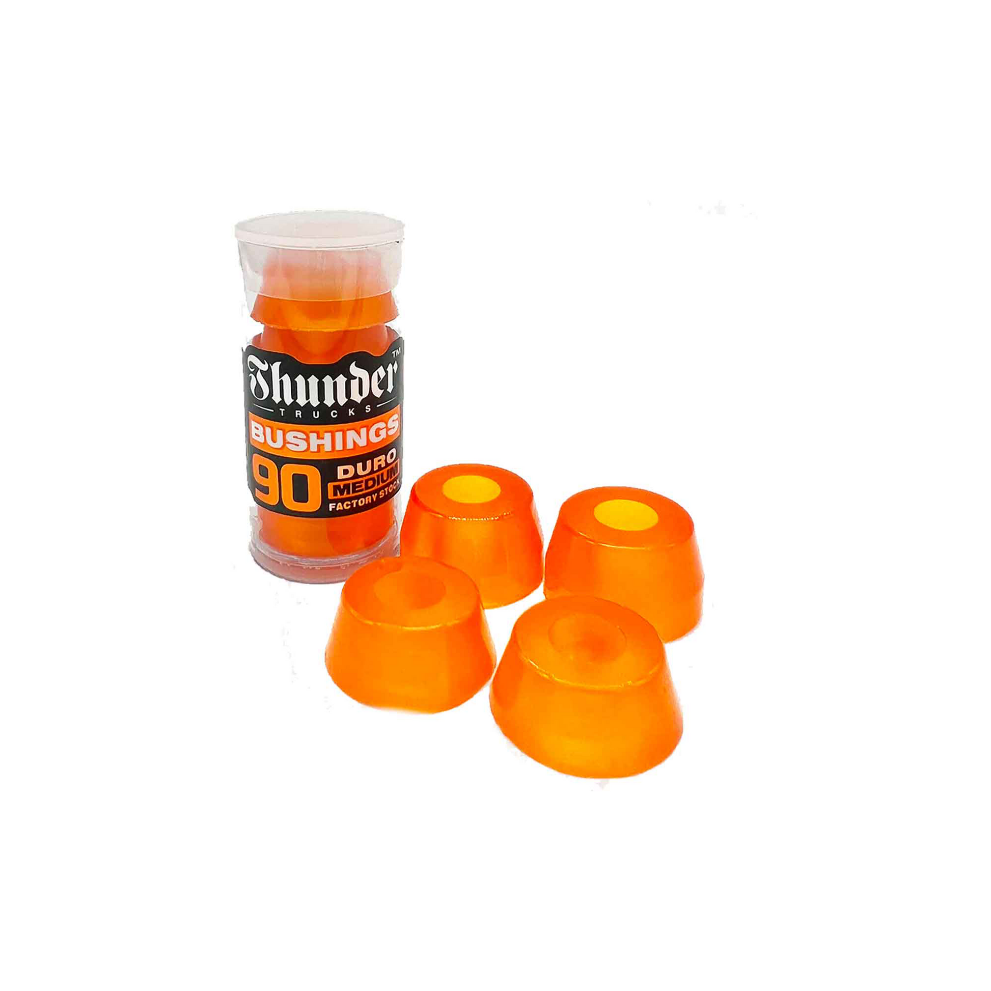 Thunder Premium Clear Orange Skateboard Bushings - 90D