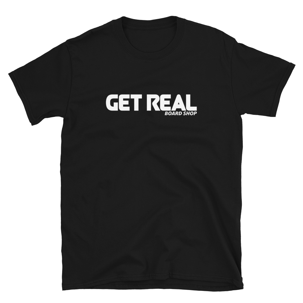 Get Real Board Shop Tee - Black V1