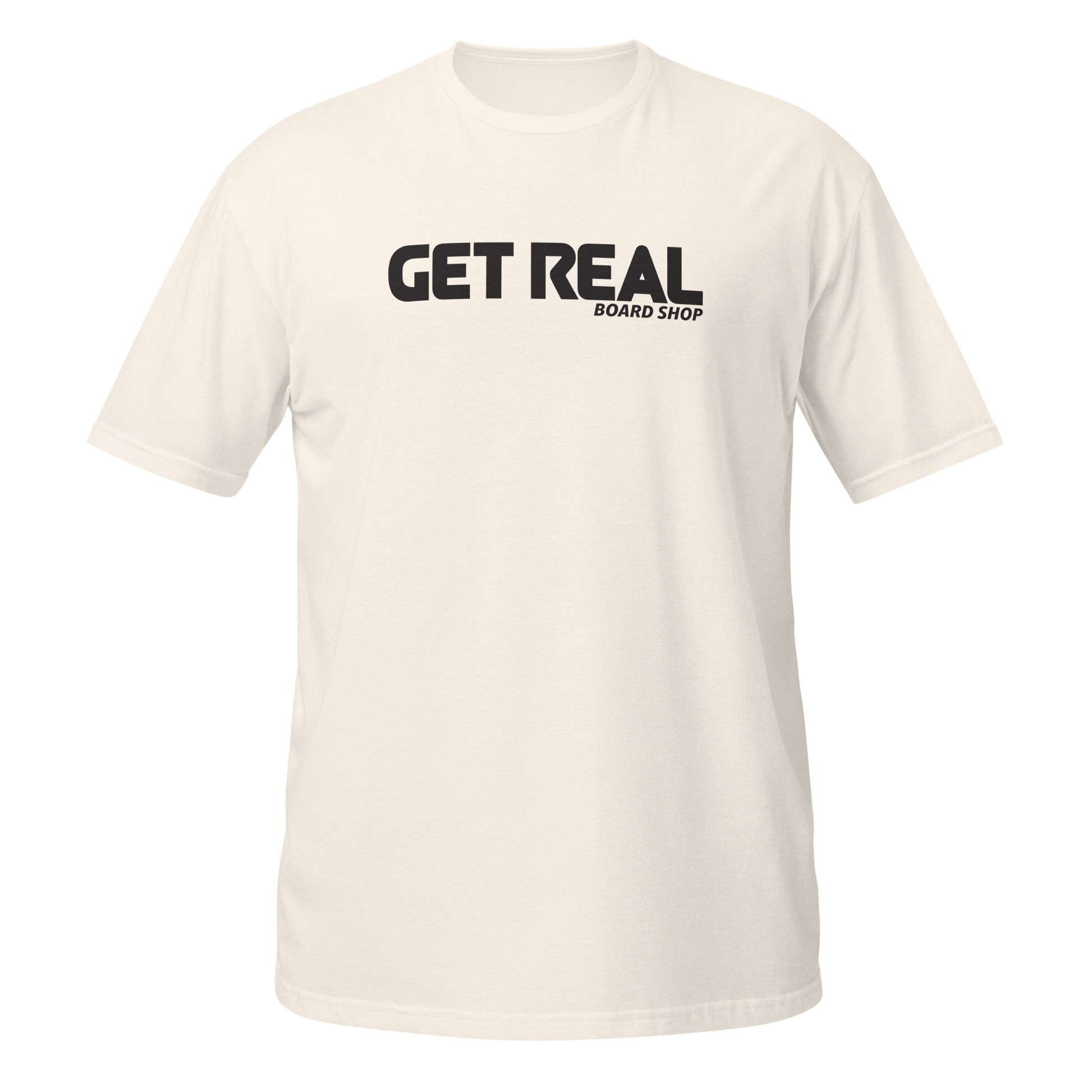 Get Real Board Shop Tee - Natural V1