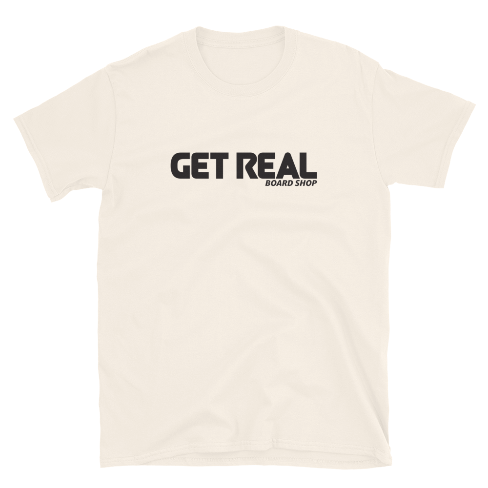 Get Real Board Shop Tee - Natural V1