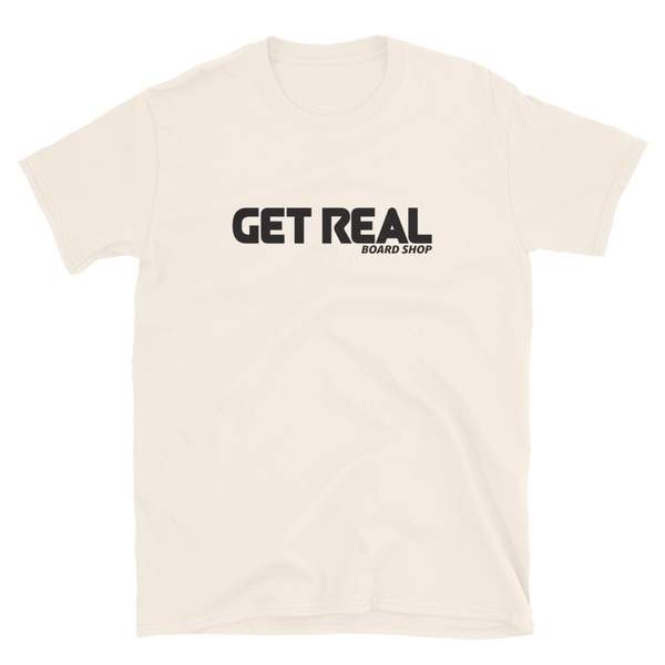 Get Real Board Shop Tee - Natural V1