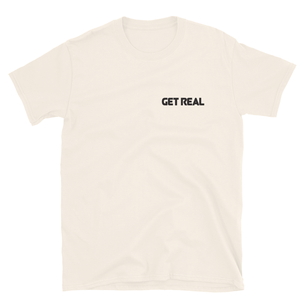 Get Real Board Shop Tee - Natural V2