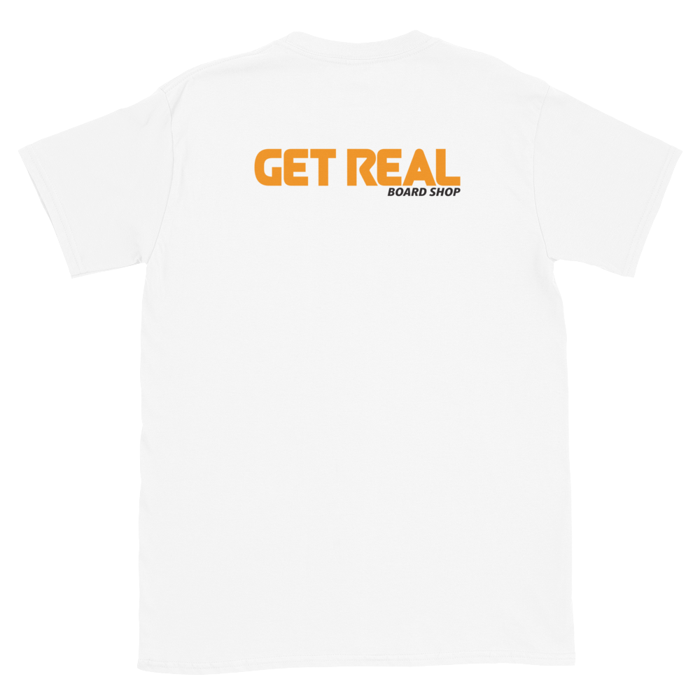 Get Real Board Shop Tee - White V2