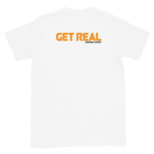 Get Real Board Shop Tee - White V2