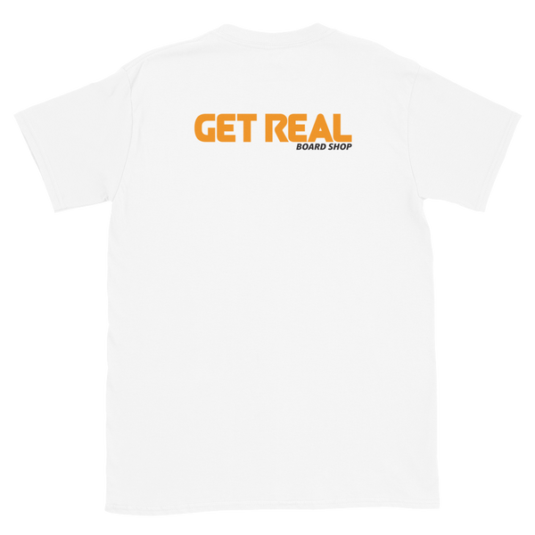 Get Real Board Shop Tee - White V2