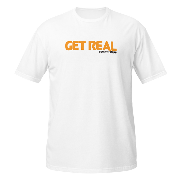 Get Real Board Shop Tee - White V1